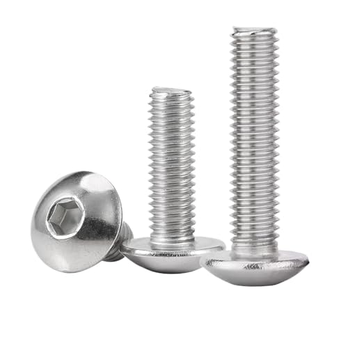 ZHGUIMING 2-100 �� 304 �X�e�����X�| M2 .5 M3 M4 M5 M6 M8 M10 �Z�p���t���l�W�L�m�R���Z�p�{�^���w�b�h�{���g�l�W(30mm,M5 (10pcs))