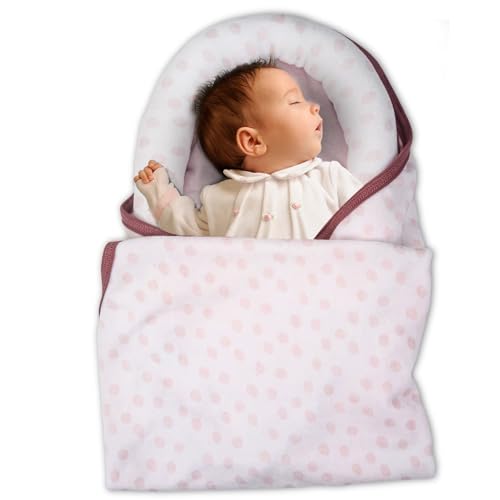 Image of BAYBEE Baby Swaddle Wrap for New Born | Adjustable Swaddle for New Born Baby | 100% Cotton Baby Wrapper Newborn Blanket for Sleep Sack 0-6 Months Babies (Light Pink)