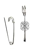 Celtic Knot PP-G35 kilt pin sciarpa o spilla spilla spilla in peltro emblema 7,6 cm 7,5 cm