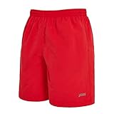Zoggs Mens Ecodura Penrith 17" Shorts, Red, XL