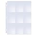 Toupeone 9-Pocket Baseball Card Sleeves for 3 Ring Binder Clear Plastic Trading Card Page Protectors Sheet (30 Pages)