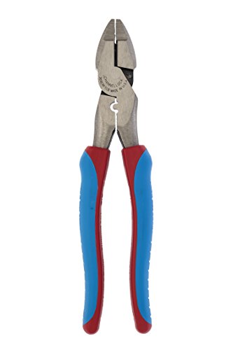 Channellock 369CRFTCB 9.5-Inch Lineman Plier Hi-Leverage with Code Blue Comfort Grips