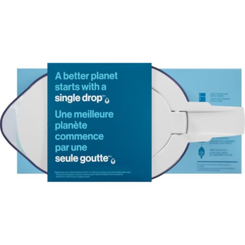Brita 6 Filtre à tasse avec indicateur de lumière intelligent, réduit le goût et l'odeur du chlore de l'eau du robinet, filtres 151 Litres, Denali, Blanc