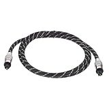 Longue longueur : le câble audio optique numérique convient à divers scénarios, tels que la connexion de téléviseurs et de haut-parleurs, câble audio à fibre optique, câble audio numérique optique