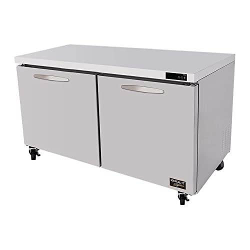 Kool-It KUCF-60-2 Two-Section Undercounter Reach-in Freezer, 16.7 Cubic Feet