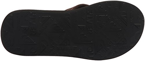 Quiksilver Unisex-Child Carver Suede Youth Flip Sandal, Demitasse-Solid, 5(37) M Us Big Kid #TOP3