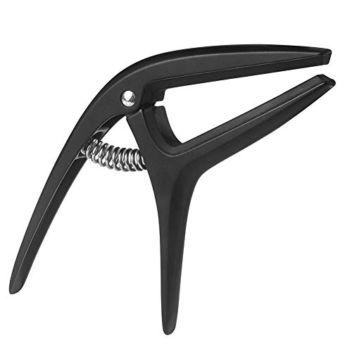 U/K Capo de guitare en alliage de zinc, mode capo noir avec clip pour appuyer sur le bouton confortablement et pratique. - Les Beatles, Paul McCartney, John Lennon, RIngo Starr, George Harrison U/K Capo de guitare en alliage de zinc, mode capo noir avec clip pour appuyer sur le bouton confortablement et pratique.