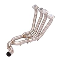 Amazon | 中間パイプ エキゾーストパイプ エキパイ YZF-R6 2006-2019年