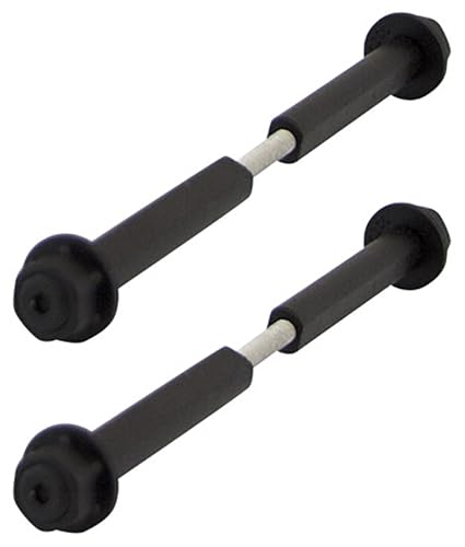 Image of OZCO 2 Pcs OWT Timber Bolts 1 /2 inch x 6-8 inch | Adjustable Structural Wood Bolts for Pergola, Deck, Beam and Outdoor Wood Structures | Powder-Coated Steel Hardware