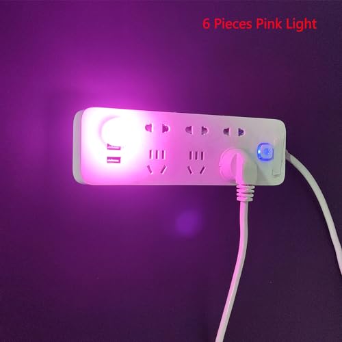 Mini luz USB de noche led para evitar caídas a oscuras pack multicolor 7