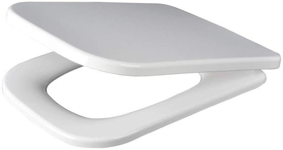 Shoppingekart Rectangular Soft Closing Toilet Seat Cover Plastic Hydraulic (Size 44.5 cm X 34.3 cm | Color-White | Material-Plastic) (B0B4B68TNK) Amazon Price History, Amazon Price Tracker
