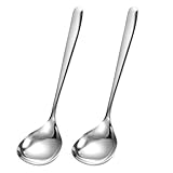 2 Stück Professionelle Schöpflöffel aus Edelstahl SUS304 20cm Länge Spülmaschinenfest für...