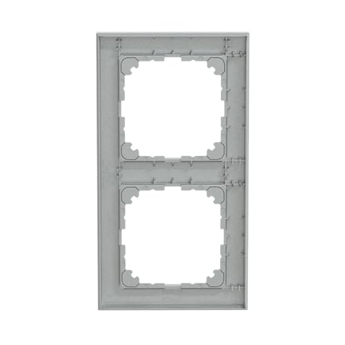 Merten System M Pure Frame, 2-Gang, Aluminium, MEG4020 Pi-3660, 2-Fach - Image 4