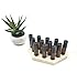 Roller Ball Bottle Display for 10 ml Bottles - Handmade - For Essential Oils and More - 9, 12, 15 or 18 Hole (12 Hole, Natural)