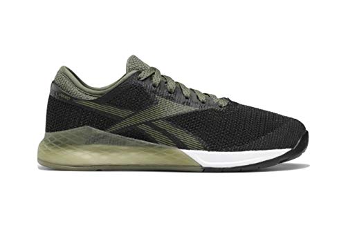 Reebok Zapato de entrenamiento Nano 9 para mujer, negro (Negro/Toldo Verde/Blanco), 39 EU