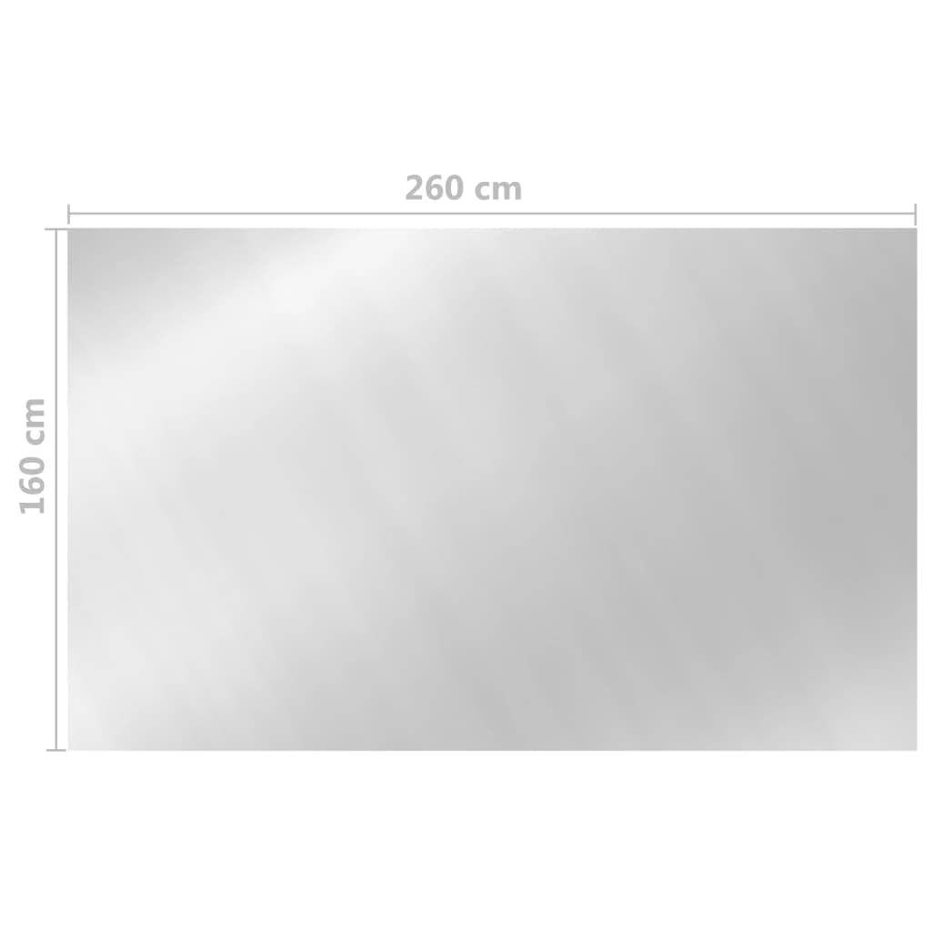 Dom i ogród - pokrowiec na basen srebrny 260x160 cm PE