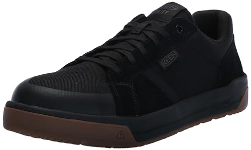 Image of KEEN Utility Mens Kentlowct P Work Sneakers, Black/Gum, 11 Wide US