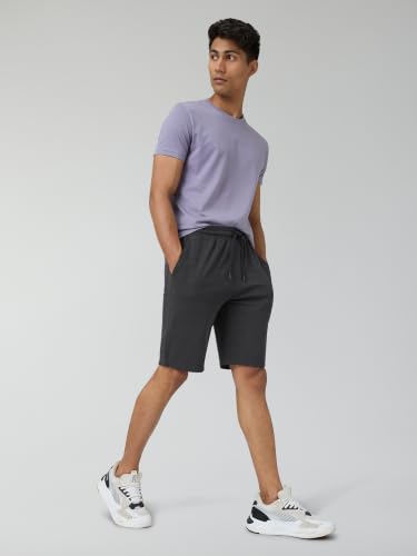 Image of XYXX Men's Nova Cotton Regular Fit Solid Shorts with Side Pockets and No Marks Waistband