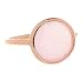 Rose Quartz 18k Rose Gold Clad Wholesale Gemstone Round Ring (8)