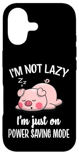 Mens Womens Kids Lazy Power Saving Cute Show Pig Lover �X�}�z�P�[�X iPhone 17 �p