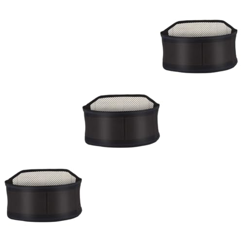 FRCOLOR 3 Pcs Waist Support Warm Back Brace. Warm Lumbar Brace Bellyband Waistband Back Support Abdominal Belt Self-heating Belt