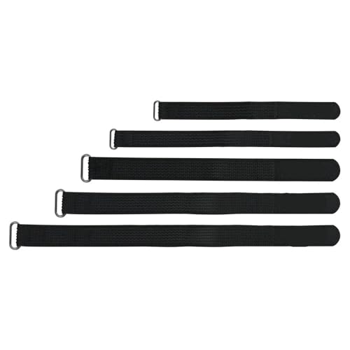 Correa negra para batería de 5 uds. ajustable de 20mmx250mm 3