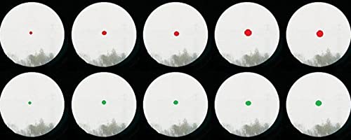 Maymoc Red And Green Reflex Sight With 4 Reticles, 3/8" Dovetail Mount For Airgun Airsoft 11Mm Rail And .22 Rf #TOP4