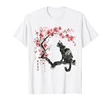 Japanese sakura sumi-e