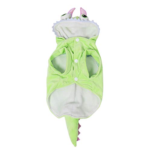 UKCOCO Traje Do Animal de Estimação Do Dia Das Bruxas Design de Dinossauro Roupas de Cachorro Macacã