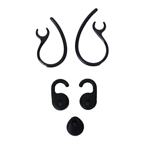 Tiuimk Kit de remplacement pour écouteurs Bluetooth Jabra EASYGO/EASYCALL/CLEAR/TALK - Noir, Plastique et Silicone