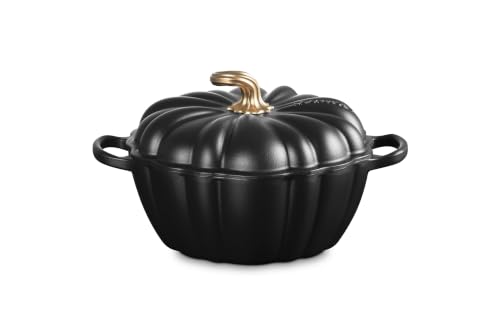 Le Creuset Enameled Cast Iron Signature Pumpkin Cocotte 4 qt. Licorice