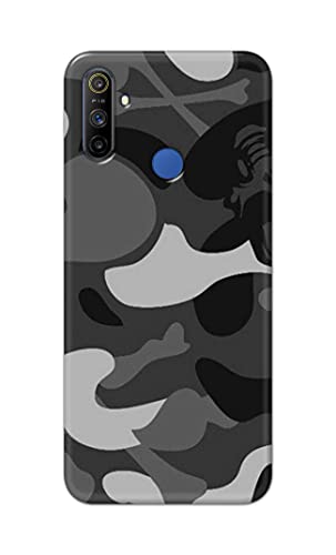 Image of Printed Hard Back Cover Case for Realme Narzo 10A | Realme Narzo 20A Back Cover (Army Pattern) -1302