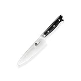 Nóż Santoku, profesjonalny nóż kuchenny, nóż uniwersalny, 13 cm, nóż uniwersalny, ostre ostrze z niemieckiej stali nierdzewnej 1.4116, dla kucharzy