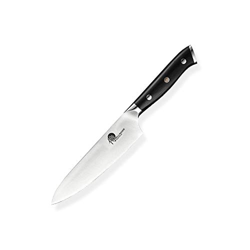 Nóż Santoku, profesjonalny nóż kuchenny, nóż uniwersalny, 13 cm, nóż uniwersalny, ostre ostrze z niemieckiej stali nierdzewnej 1.4116, dla kucharzy