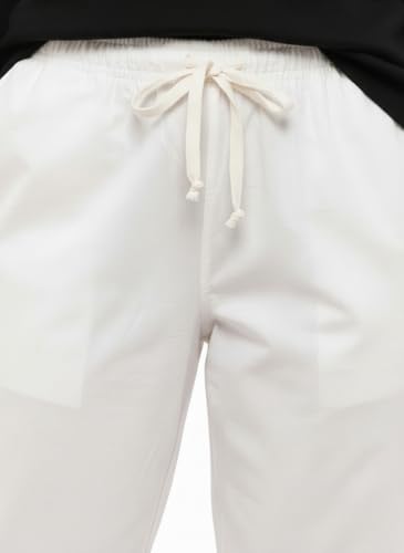 Image of Women's Cotton Linen Solid Lounge Bottom Plus Size Pant Pyjamas for Women Sleepwear Regular Fit Casual Trousers