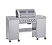 Produktbild RÖSLE Gasgrill BBQ-Island VIDERO G4-SL Edelstahl, Grill mit 4 Haupt- und 1 Seitenbrenner, extra Primezone, Deckel mit Glaseinsatz & Thermometer, Edelstahl