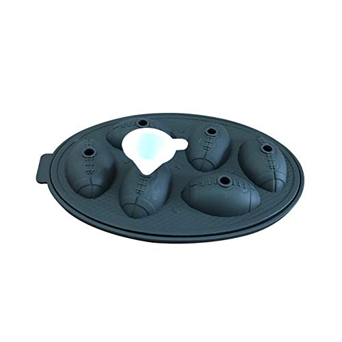 3D American Football-förmigen Silikon Eiswürfel Form Tablett Cocktail Getränke Kühl Lebensmittelqualität Silikon Wiederverwendbar und BPA-frei Cover