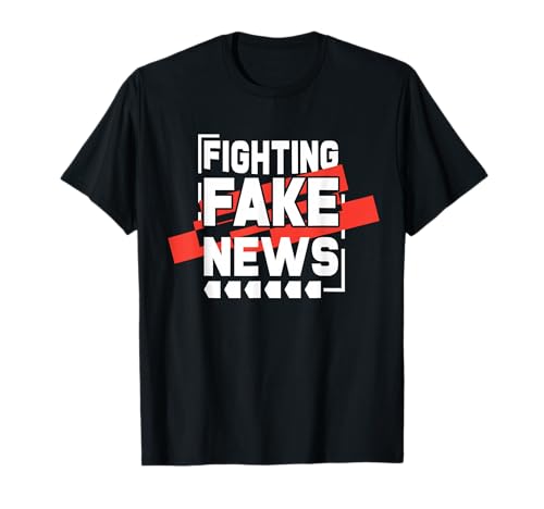 Funny Fighting Fake News Journalist Blogger | T-Shirt