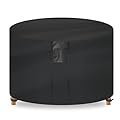 SUPERHOLD Fire Pit Cover Round- Waterproof Firepit Covers Round (36Dia x 24H inches, Black) Outdoor Fireplace Cover Weatherproof and Non Fading