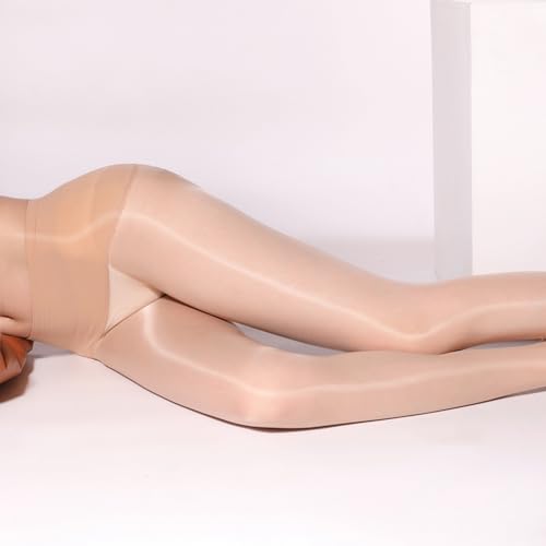 Image of Seamless Pantyhose for Women 5D Shiny Sheer Stockings Oil Gloss Nylons Tights