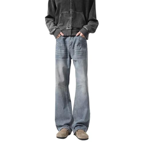 Men's American Denim Autumn Straight-Leg Retro Pants