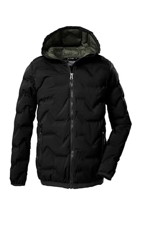 killtec Jungen Steppjacke/Funktionsjacke in Daunenoptik mit Kapuze KOW 229 BYS QLTD JCKT, schwarz, 152, 43513-000