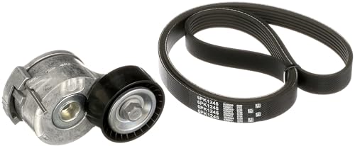 GATES K046PK1245 Keilrippenriemensatz 6-Rippenanzahl EPDM (Ethylen-Propylen-Dien-Kautschuk) Kompatibel mit FORD FOCUS III Turnier 2110284 6PK1245 7884-22628