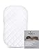 Bear's Little Fish Bassinet White mattress protector - 100% Hypoallergenic Bamboo pad 165GSM - Waterproof and triple layered mattress cover