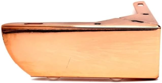 PH Décor 2 Inch Metal Gold Sofa Legs(Set of 4) | Durable Replacement Sofa Paya | Modern, Rustproof & Sturdy Furniture Legs for Home & Office | L Shape Leg (Rose Gold, 2 INCH)