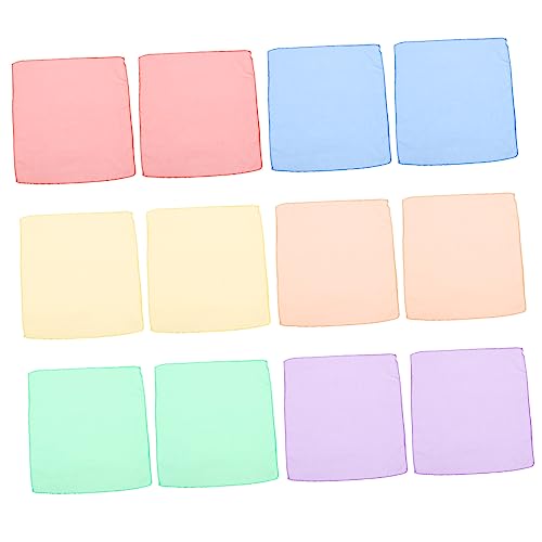 AOKWAWALIY 12pcs Children Dance Scarf Play Scarves Scarfs Veil Juggling Scarves Summer Silk Scarves Summer Scarves Silk Scarf for Hair Scarves for Play Rayon