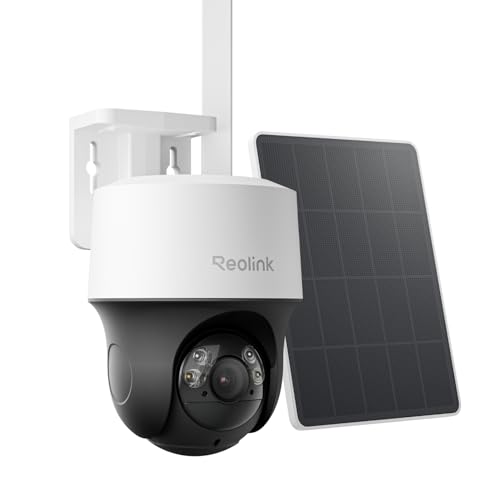 Reolink 4G LTE Kamera Solar Outdoor Akku, Automatische Verfolgung, 360° PT Überwachungskamera mit SIM Karte (unabnehmbar), 2K 4MP, Farbige Nachtsicht, KI Erkennung, bis zu 512 GB, Go PT S Lite