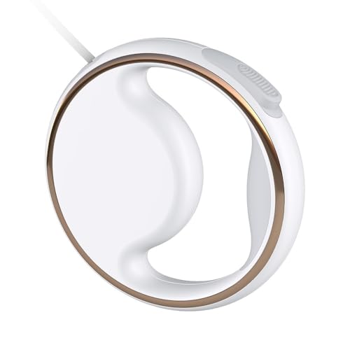 AOPIPI ペット用リード、小型軽量、自動伸縮式、LEDナイトライト付き、Type-C充電、簡単操作、収納便利、伸縮リード、ペット用品、猫・犬用 (A,16*3CM)