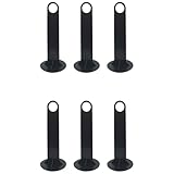 HAJXZH 6 PCS Football Training Cones Holders Plastic Mark Disks Shelf Black Soccer Cone Stand for Storing Soccer Disc Cones