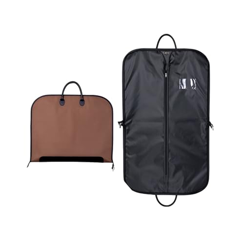 39 Garment Bags for Closet Travel - 2 Pack Hanging Suit Covers with Handles for Coats Dresses Formal